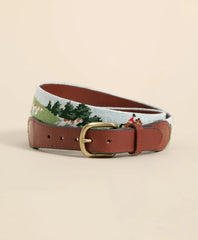 Smathers & Branson Needlepoint Fox Belt | Brooks Brothers