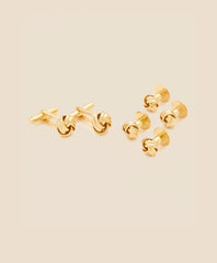 Sterling Silver Gold-Plated Knot Cufflinks | Brooks Brothers