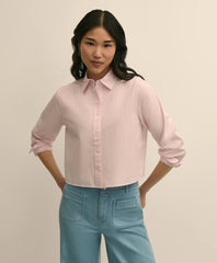 The Cropped Button-Down Striped Shirt | Brooks Brothers