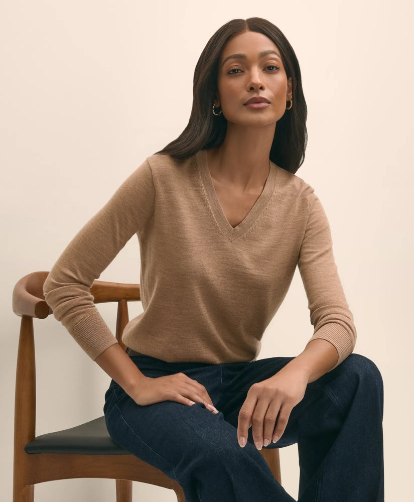 Ultimate Merino Wool V-Neck Sweater | Brooks Brothers