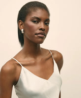 V-Neck Camisole in Washable Silk Charmeuse | Brooks Brothers