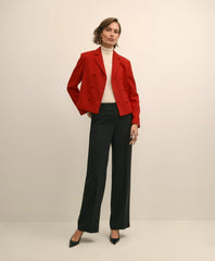 Wool Blend Cropped Double-Breasted Jacket | Brooks Brothers