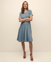 A-Line Pleated Short-Sleeve Sweater Dress | Brooks Brothers