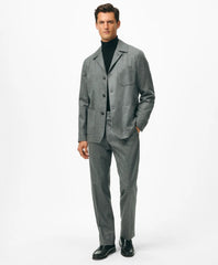 Tailored Shirt Jacket in Wool Flannel | Brooks Brothers