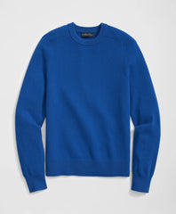 3-Ply Cashmere Crewneck Saddle Shoulder Sweater | Brooks Brothers