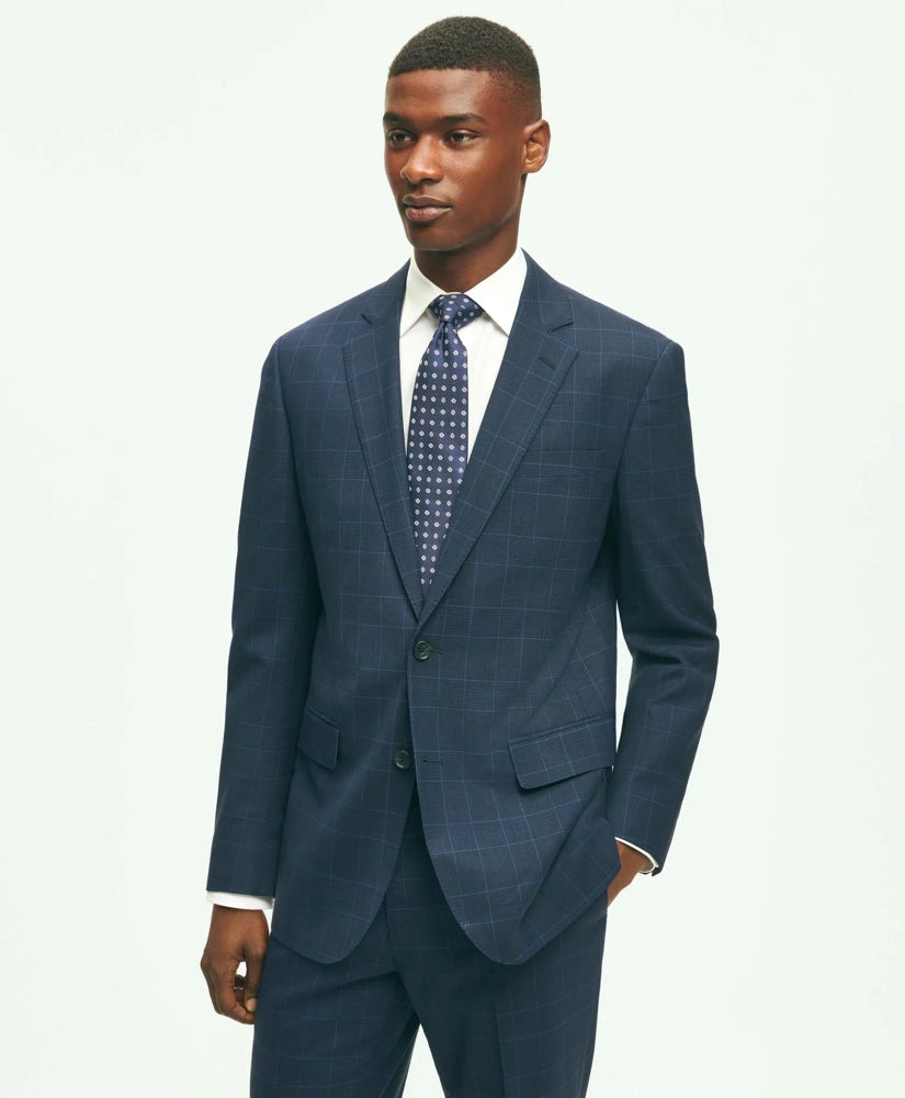 Brooks Brothers Explorer Collection Slim Fit Wool Checked Suit Jacket | Brooks Brothers