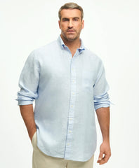 Big & Tall Sport Shirt, Irish Linen | Brooks Brothers