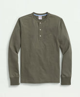 Cotton Henley Long-Sleeve T-Shirt | Brooks Brothers