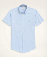 Stretch Non-Iron Oxford Button-Down Collar Short-Sleeve Sport Shirt | Brooks Brothers