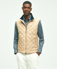 Water Repellent Diamond Quilted Vest | Brooks Brothers