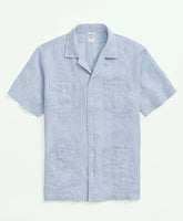 Irish Linen Short Sleeve Guayabera Shirt | Brooks Brothers