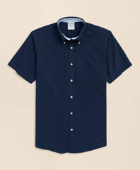 Stretch Non-Iron Oxford Button-Down Collar Short-Sleeve Sport Shirt | Brooks Brothers