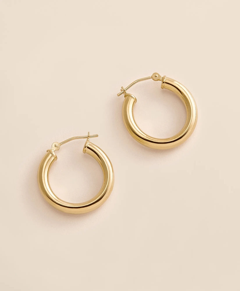 14k Gold Small Hoop Earrings | Brooks Brothers