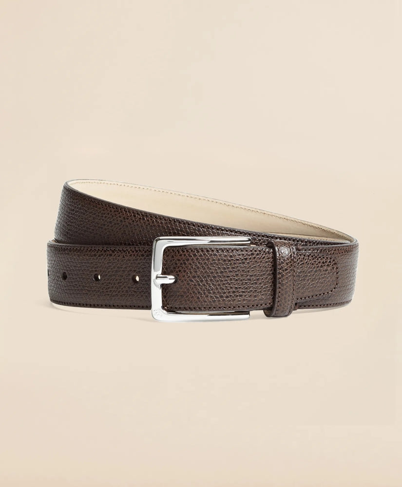 1818 Textured Leather Belt | Brooks Brothers