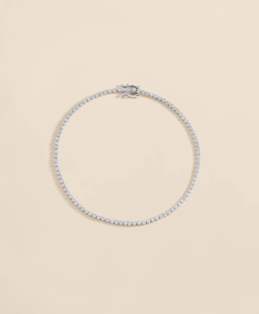 1 CT. Lab-Grown Diamond 14k Gold Link Bracelet | Brooks Brothers