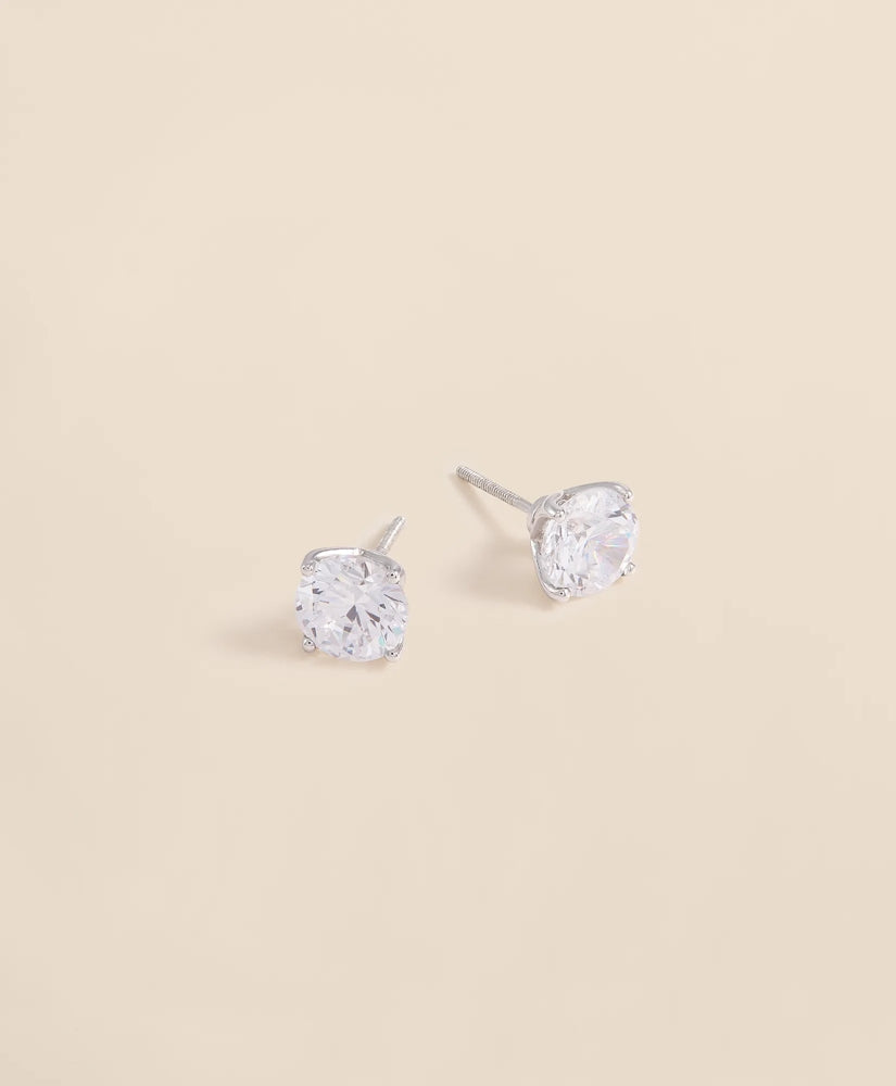 3 CT. Lab-Grown Diamond 14k Gold Stud Earrings | Brooks Brothers