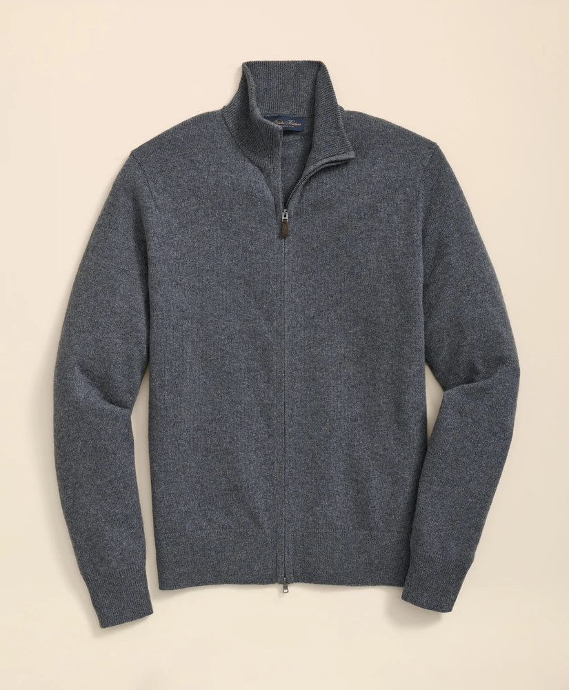 3-Ply Cashmere Full-Zip Cardigan | Brooks Brothers