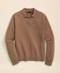 3-Ply Cashmere Jonny Collar Polo Sweater | Brooks Brothers