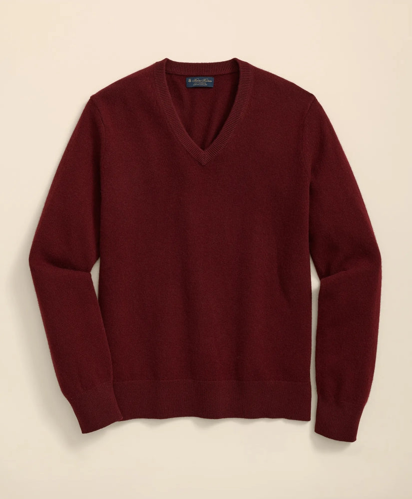3-Ply Cashmere V-Neck Sweater | Brooks Brothers