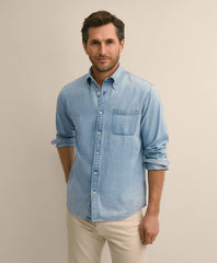 Archival Denim Shirt in Cotton Twill | Brooks Brothers
