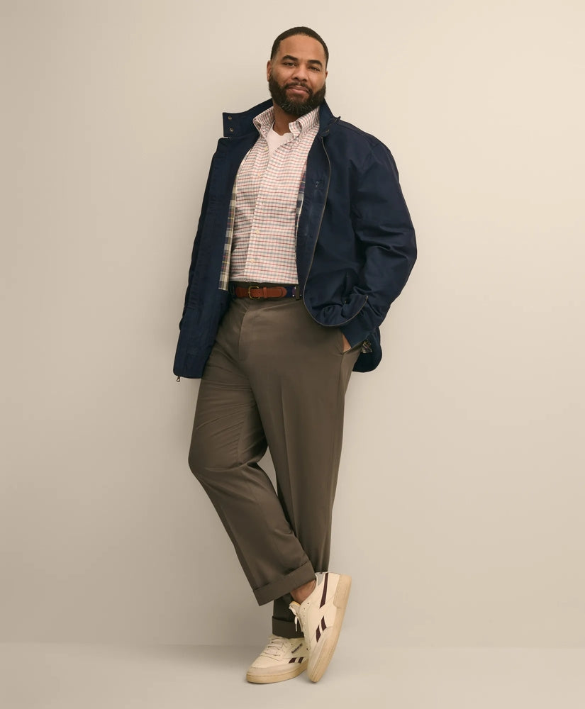 Big & Tall Bomber Jacket in Cotton Blend | Brooks Brothers