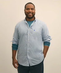 Big & Tall Friday Shirt, Poplin Bengal Stripe | Brooks Brothers