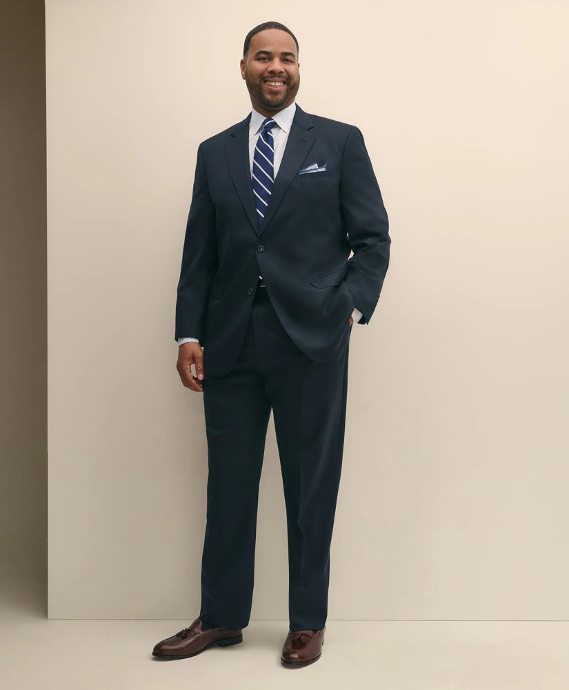 Big & Tall Stretch Wool Two-Button 1818 Suit | Brooks Brothers