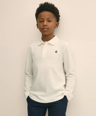 Boys Cotton-Blend Pique Polo Shirt | Brooks Brothers