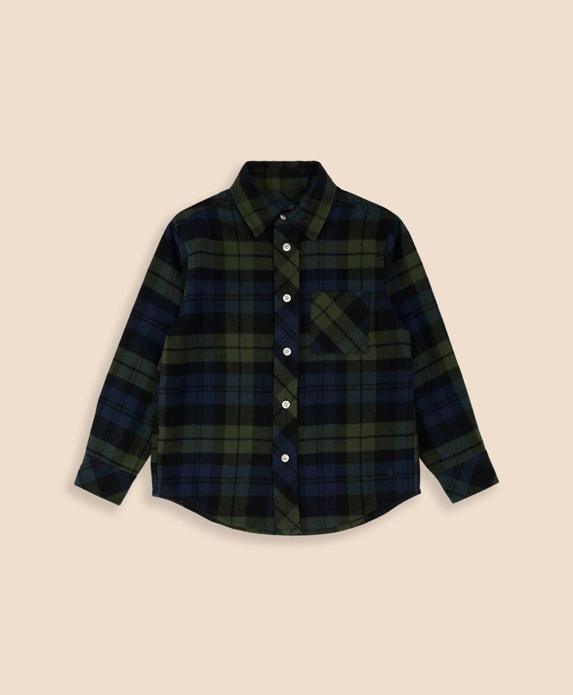 Boys Cotton Brushed Flannel Shirt | Brooks Brothers