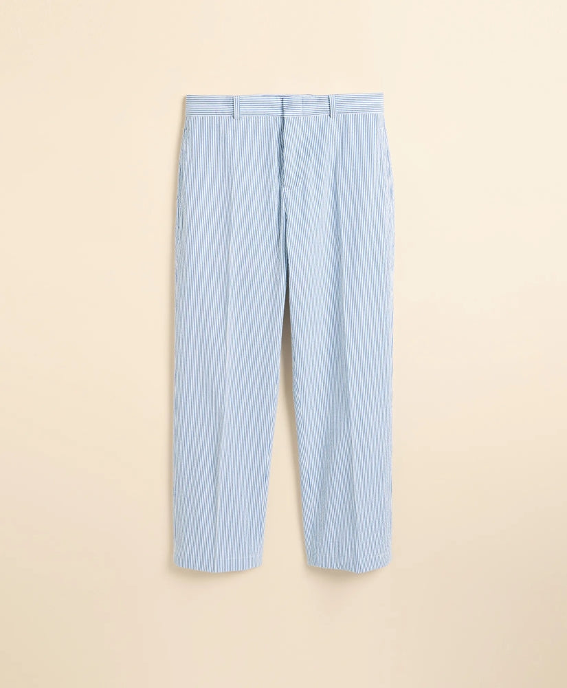 Boys Junior Stretch Cotton Seersucker Suit Pants | Brooks Brothers