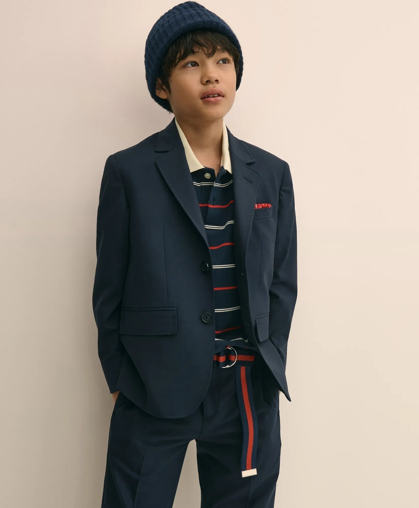 Boys Junior Two-Button Wool Suit Jacket | Brooks Brothers