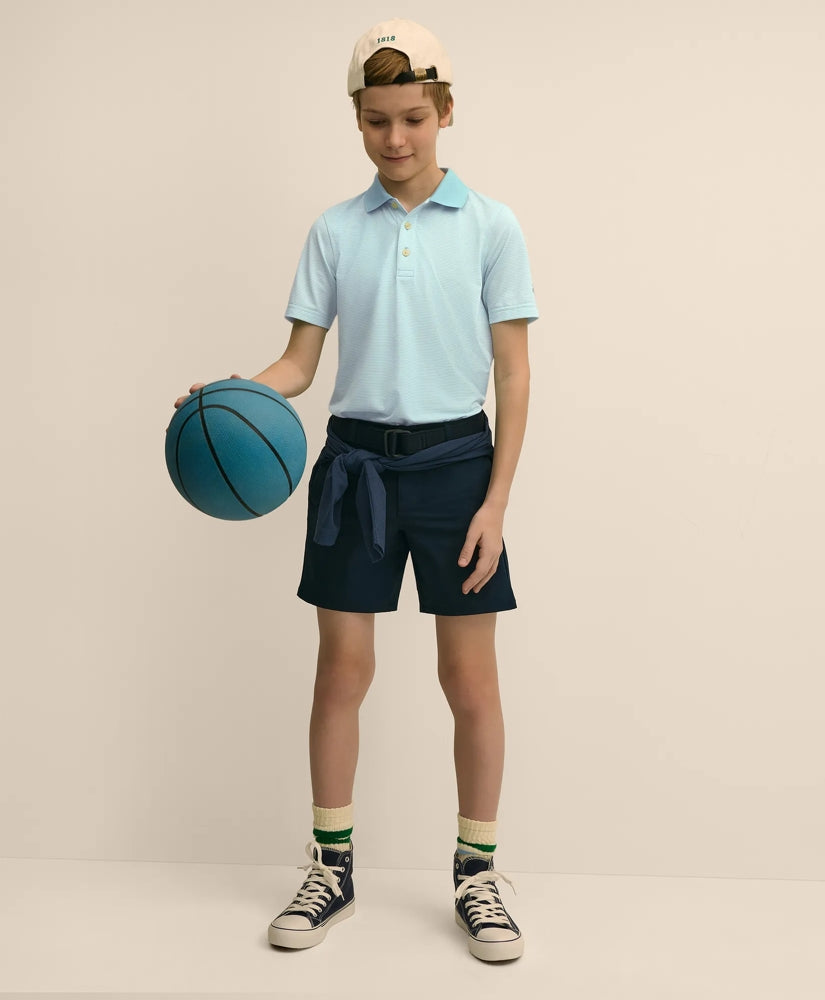 Boys Performance Series Micro-Stripe Polo | Brooks Brothers