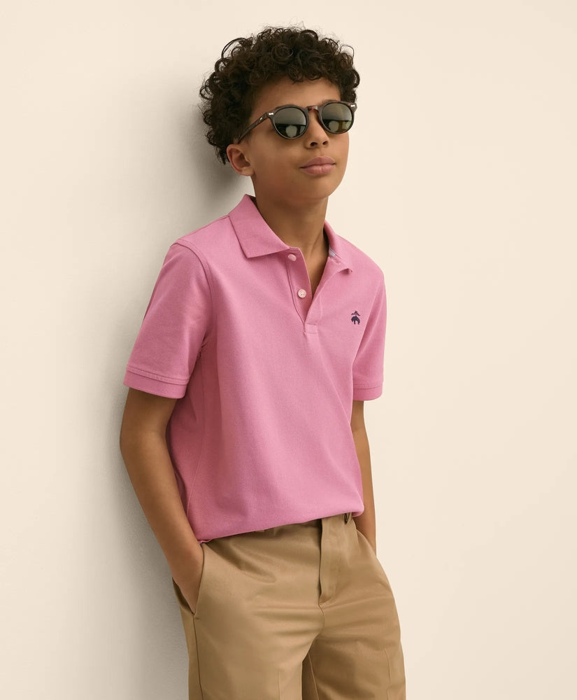 Boys Short-Sleeve Pique Polo | Brooks Brothers