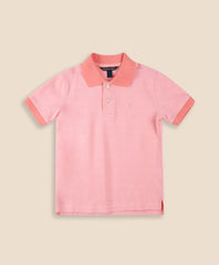 Boys Stretch Cotton Contrast Pique Polo Shirt | Brooks Brothers
