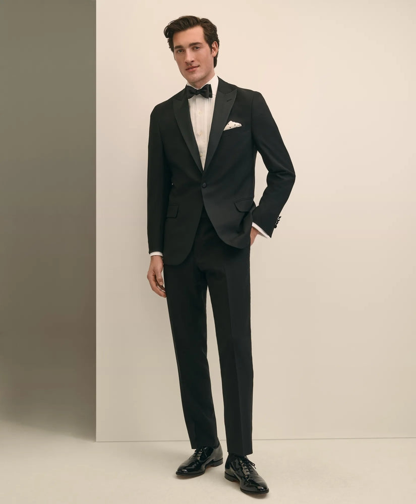 Brooks Brothers Explorer Collection Classic Fit Wool Tuxedo Pants | Brooks Brothers