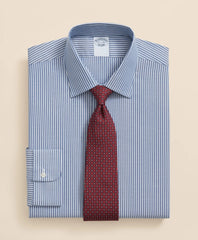 Brooks Brothers Explorer Collection Non-Iron Twill Ainley Collar Ground Stripe, Dress Shirt | Brooks Brothers