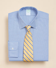 Brooks Brothers Explorer Collection Non-Iron Twill Ainsley Collar, Mini Check Dress Shirt | Brooks Brothers
