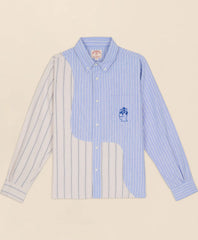 Brooks Brothers x Brain Dead Cotton Blend Embroidered Oxford Button-Down Collar, Striped Sport Shirt | Brooks Brothers