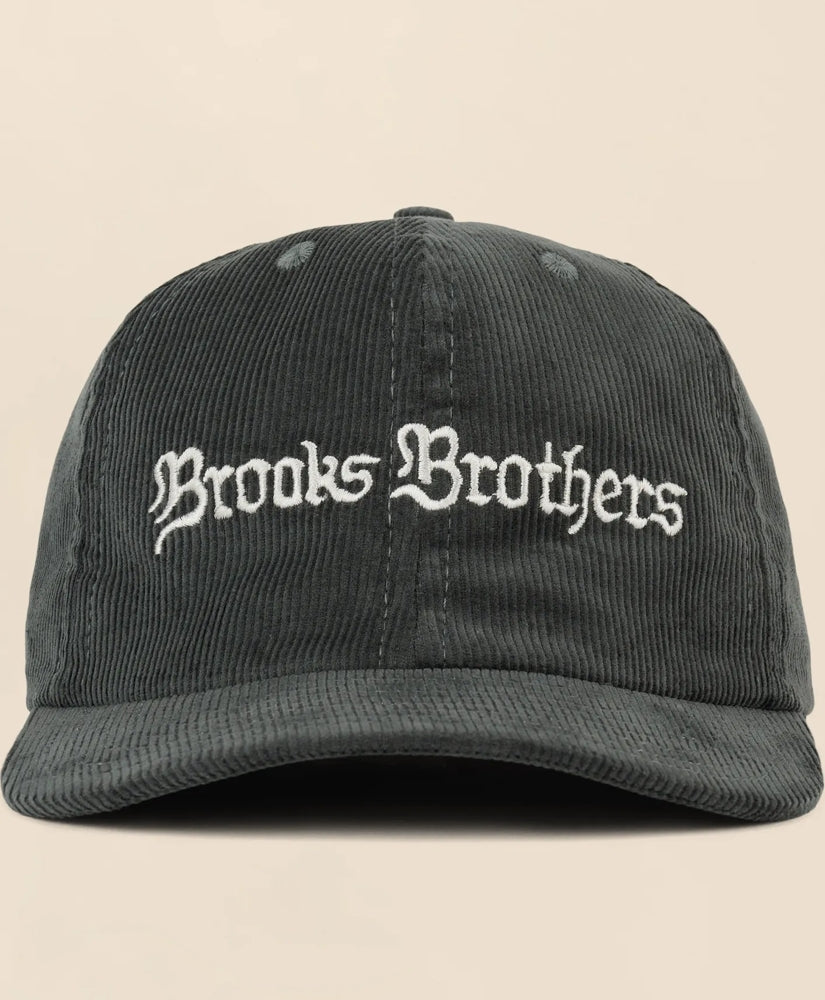 Brooks Brothers x Brain Dead Cotton, Corduroy & Leather Emblem Baseball Hat | Brooks Brothers