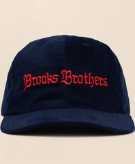 Brooks Brothers x Brain Dead Cotton, Corduroy & Leather Emblem Baseball Hat | Brooks Brothers