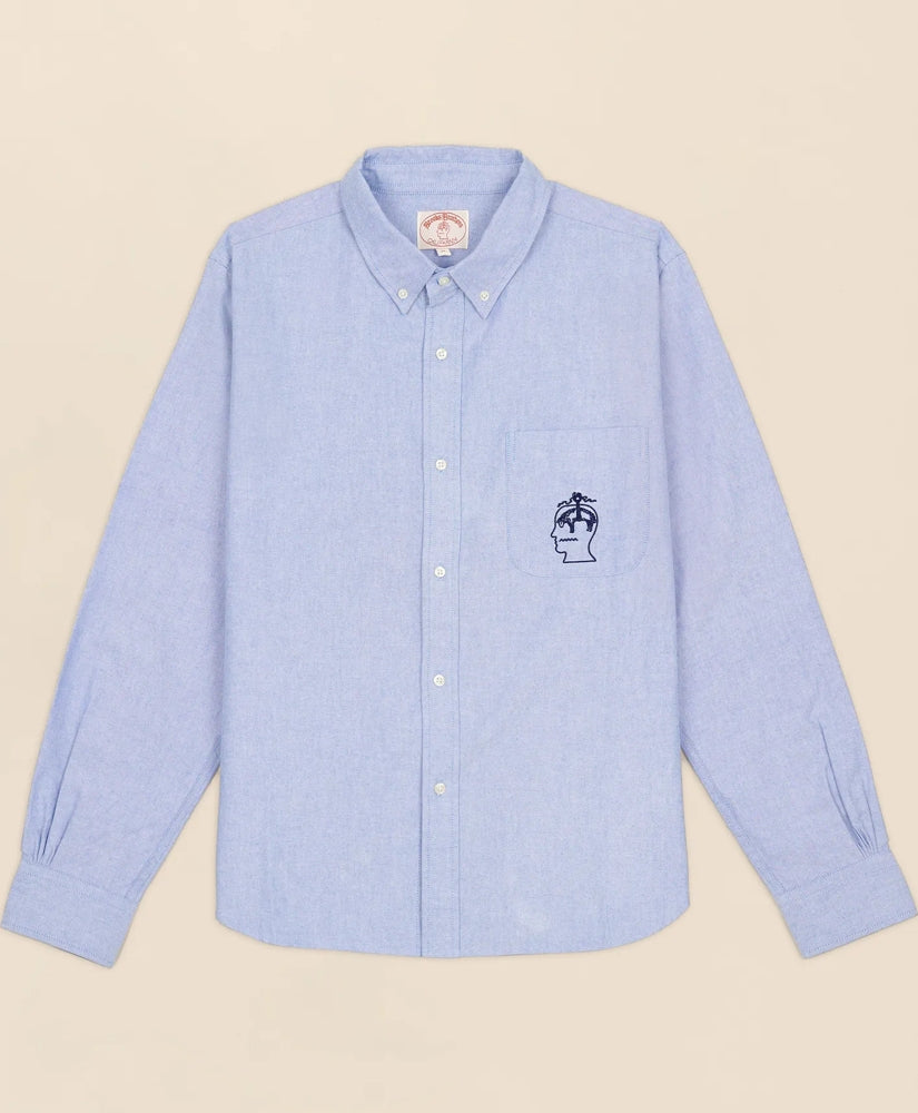 Brooks Brothers x Brain Dead Cotton Embroidered Oxford Button-Down Collar, Sport Shirt | Brooks Brothers