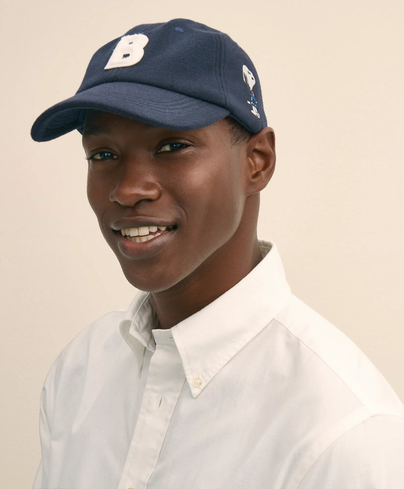 Brooks Brothers X PEANUTS Cotton Graphic Snoopy French Terry Baseball Cap | Brooks Brothers