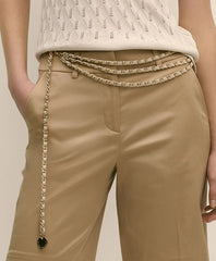 B-Low the Belt Gold-Tone Chain & Leather Waist Belt | Brooks Brothers