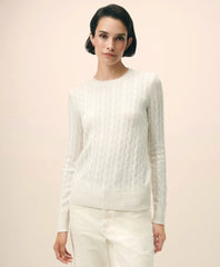 Cashmere Cable Crewneck Sweater | Brooks Brothers