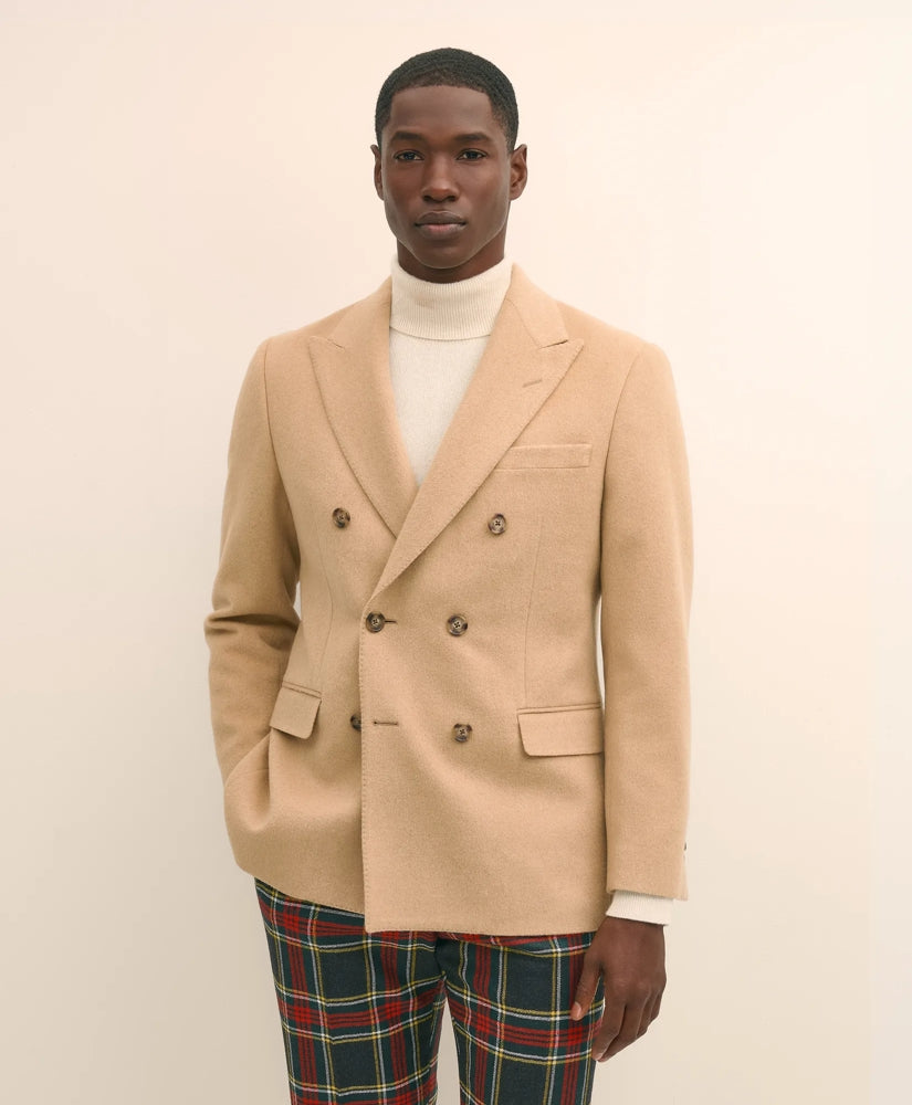 Classic Fit Camel Hair Double-Breasted 1818 Sport Coat | Brooks Brothers