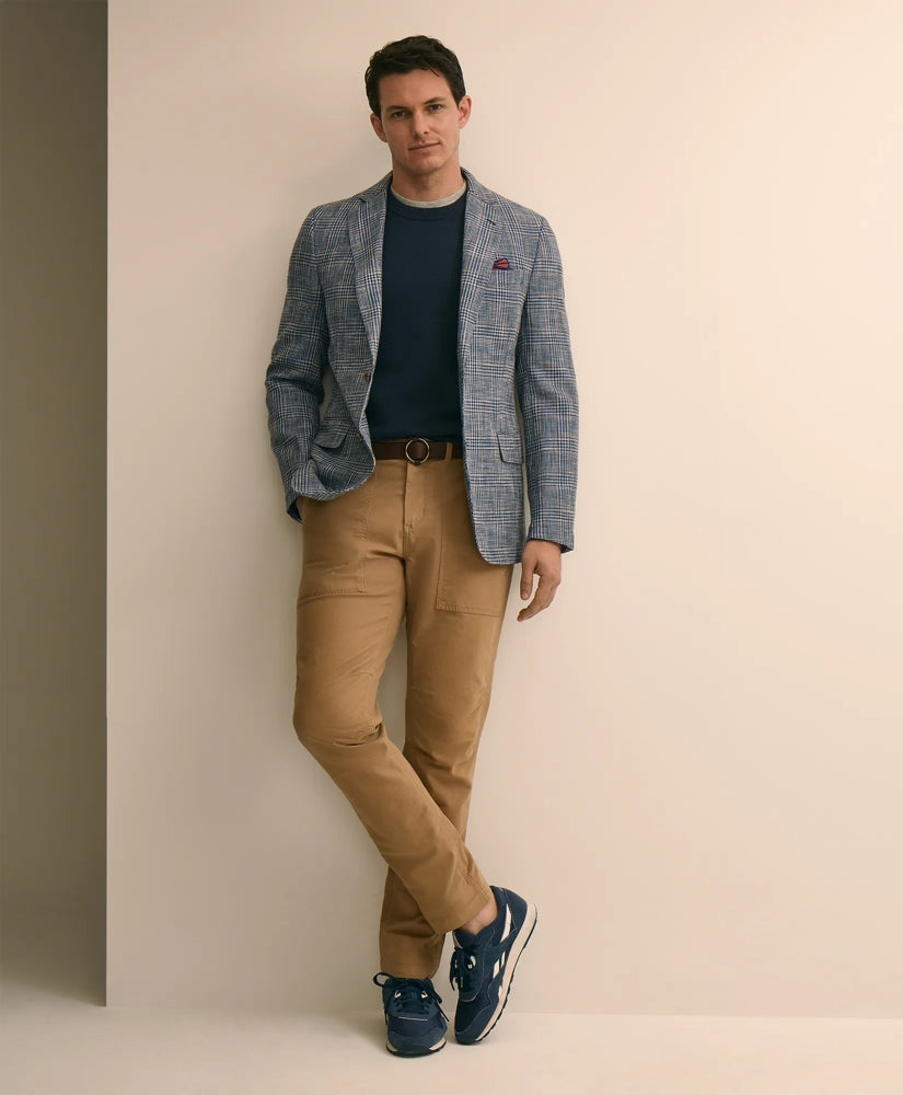 Classic Fit Cotton-Linen-Wool Hopsack Sport Coat | Brooks Brothers