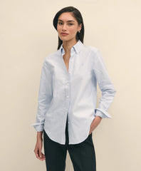 Classic-Fit Cotton Oxford Stripe Shirt | Brooks Brothers