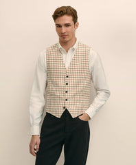 Classic Fit Wool Tattersall Suit Vest | Brooks Brothers