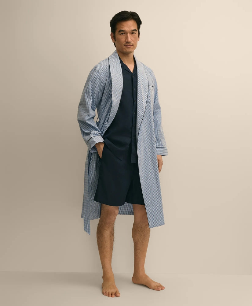 Cotton Blend Seersucker Robe | Brooks Brothers