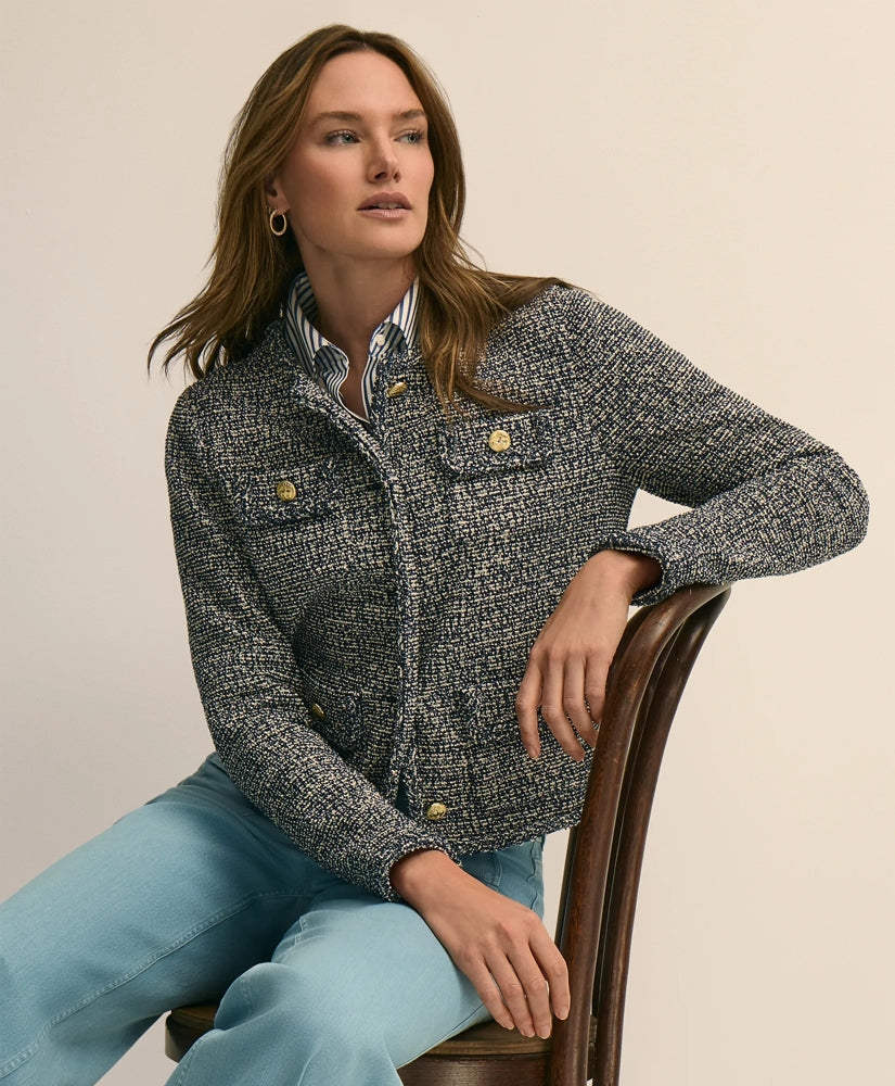 Cotton Blend Tweed Jacket | Brooks Brothers